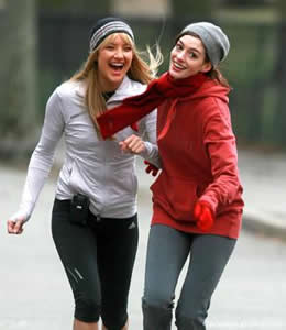 Esercizi per perdere peso: Anne Hathaway - Kate Hudson Jogging