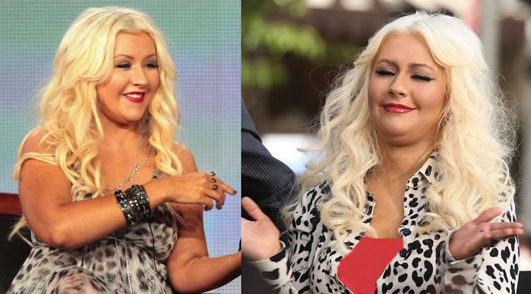 Dieta celebrit: Christina Aguilera in sovrappeso