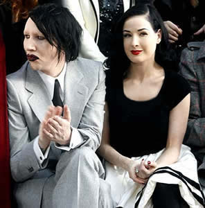 Celebrit: Dita Von Teese e Marilyn Manson
