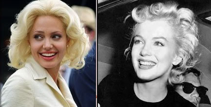 Celebrit imitano Marilyn Monroe: Angelina Jolie 