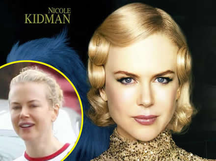 Trucco delle Celebrit: Nicole Kidman senza trucco