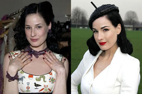 Celebrit senza trucco: Dita Von Teese senza trucco