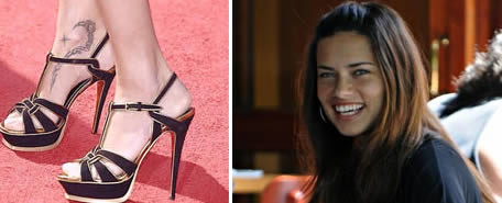 Consigli di bellezza della star: Adriana Lima e tatuaggi