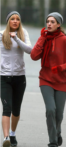 Esercizi per perdere peso: Anne Hathaway - Kate Hudson Jogging