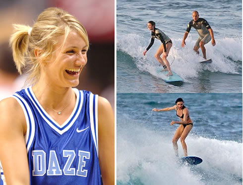 Esercizi per perdere peso: Cameron Diaz surf