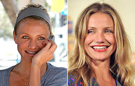 Celebrit senza trucco: Cameron Diaz sans maquillage 