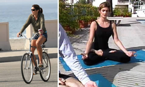 Dieta celebrit: Cindy Crawford yoga