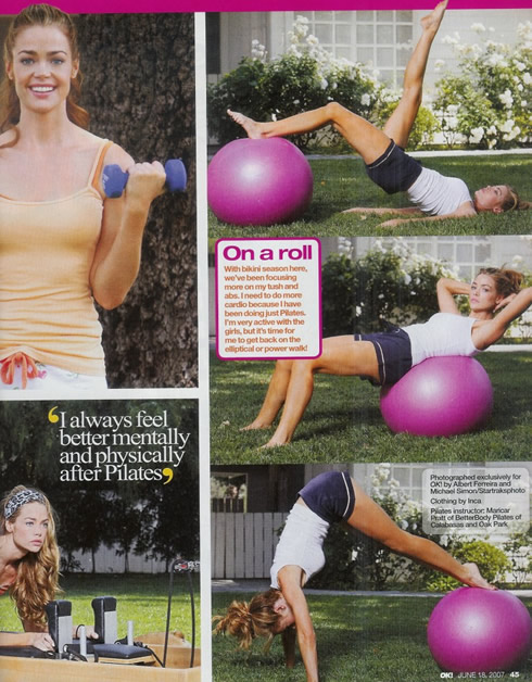 Esercizi per perdere peso: Denise Richards Pilates