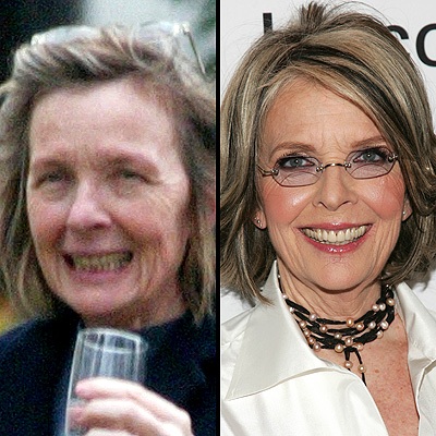 Celebrit senza trucco: Diane Keaton sans maquillage 