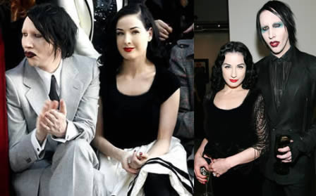 Celebrit: Dita Von Teese e Marilyn Manson