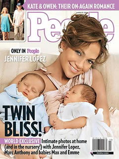 Dieta celebrità: Jennifer Lopez e gemelli