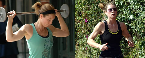 Esercizi per perdere peso: Jessica Biel