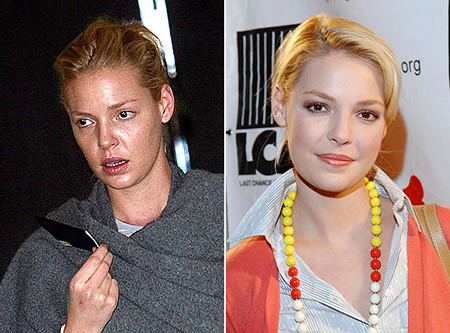 Celebrit senza trucco: Katherine Heigl senza trucco