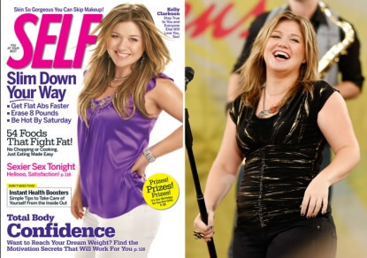 Dieta celebrità: Kelly Clarksone Photoshop