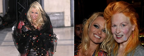 Look da star: Il look di Pamela Anderson e Vivienne Westwood