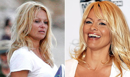 Celebrità senza trucco: Pamela Anderson senza trucco